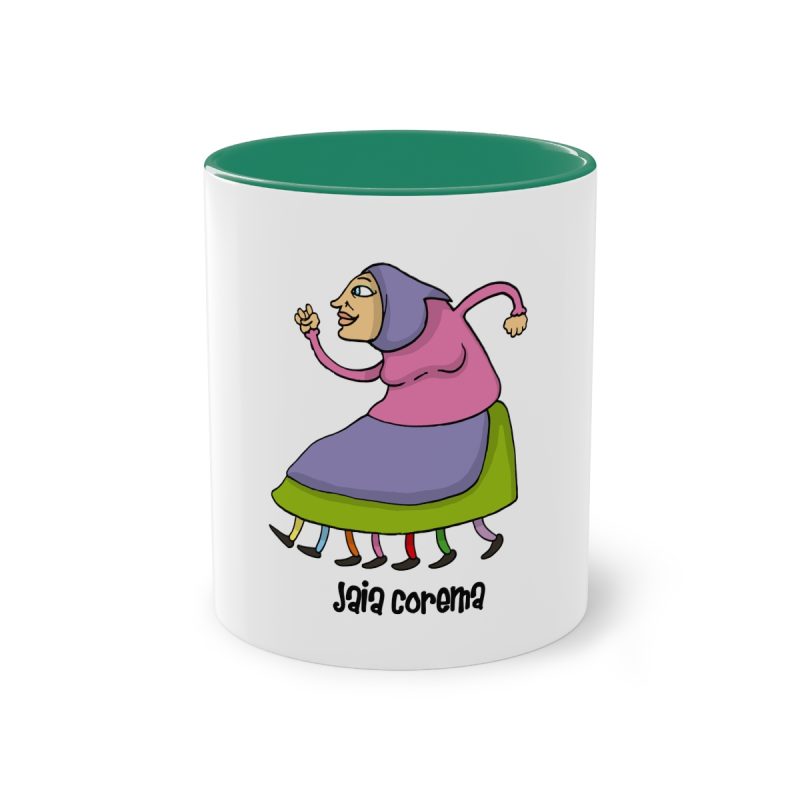 Taza bicolor - Verde oscuro - Camiseta Jaia Coremá Lletres