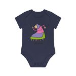 Body bebe manga corta organico - Azul marino nautico - Camiseta Jaia Coremá Lletres