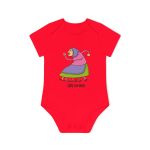 Body bebe manga corta organico - Rojo - Camiseta Jaia Coremá Lletres