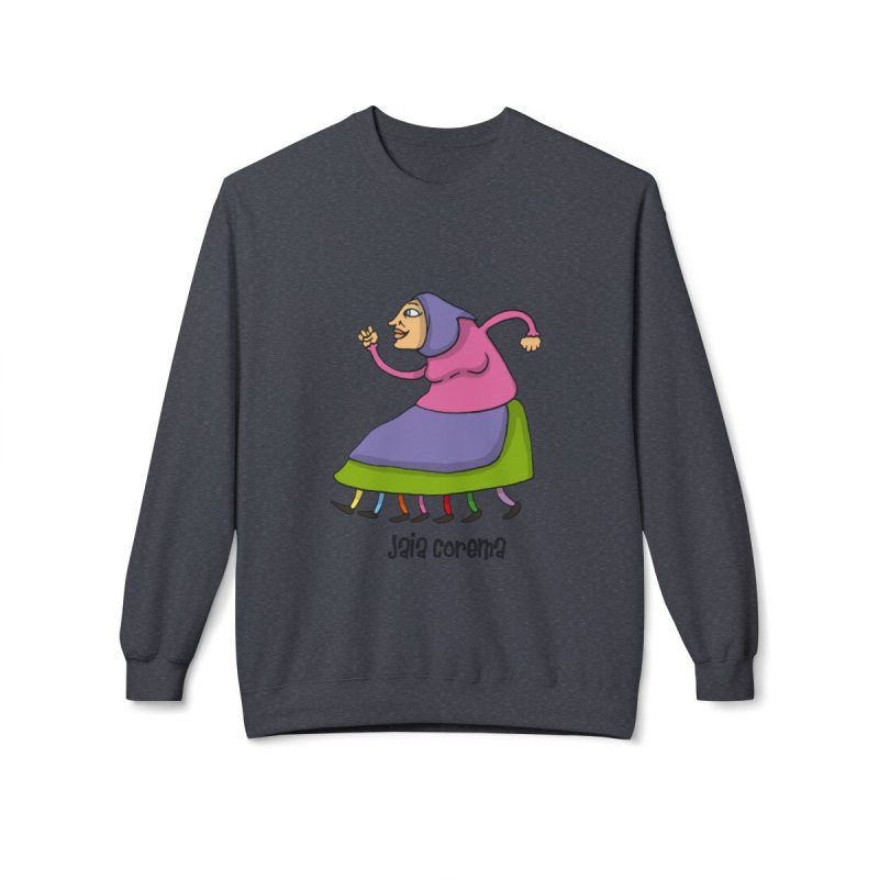 Sudadera Softstyle cuello redondo - Gris jaspeado oscuro - Camiseta Jaia Coremá Lletres