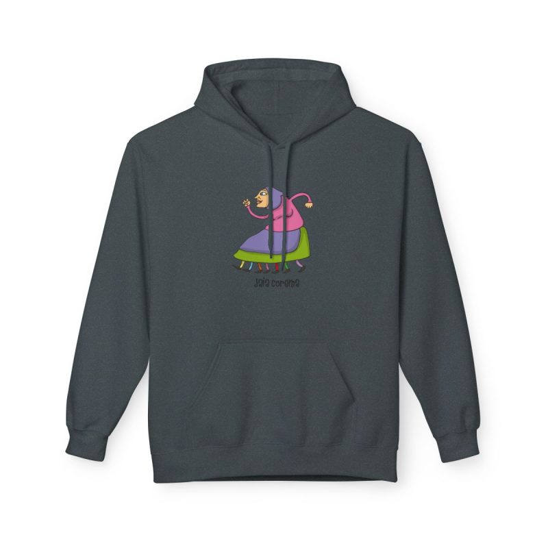 Sudadera Softstyle con capucha - Gris oscuro jaspeado - Camiseta Jaia Coremá Lletres