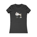 Camiseta mujer Favorite - Gris antracita jaspeado - Camiseta Tondra: una oveja entre nubes