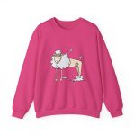 Sudadera cuello redondo - Fucsia intenso - Camiseta Tondra: una oveja entre nubes