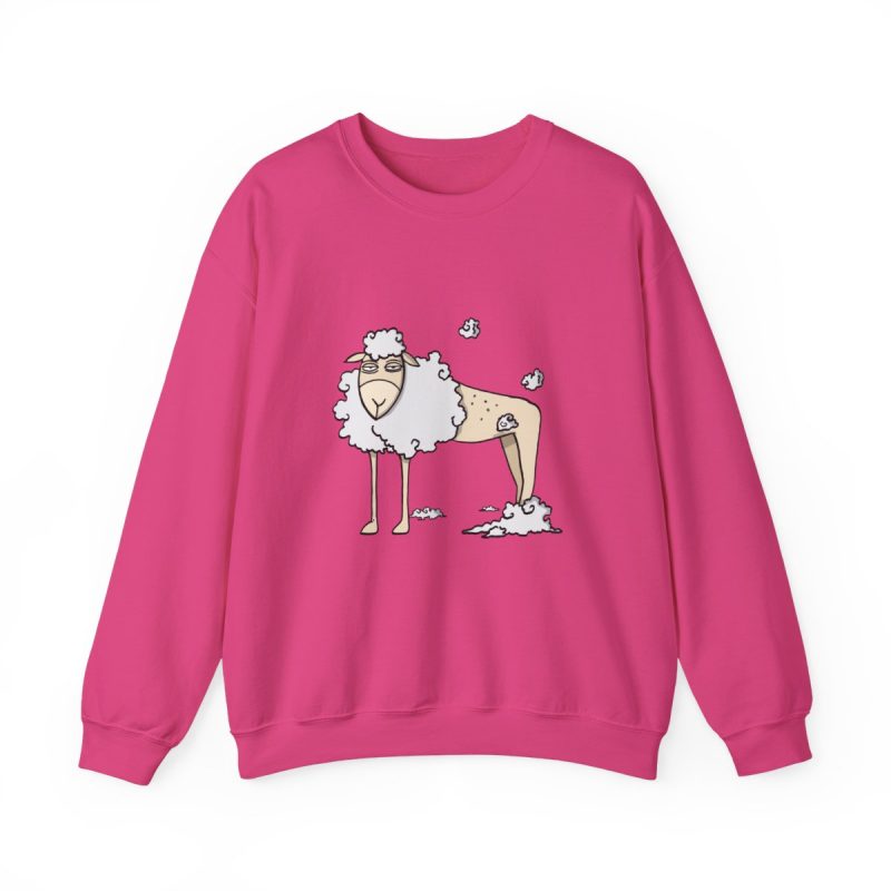 Sudadera cuello redondo - Fucsia intenso - Camiseta Tondra: una oveja entre nubes