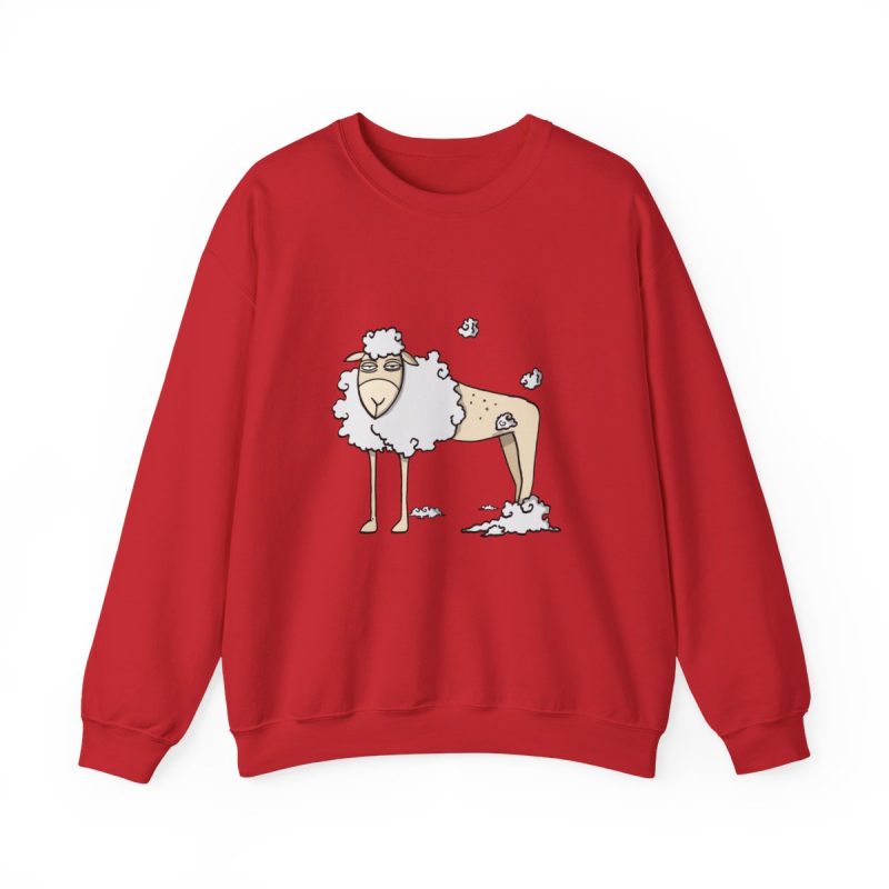 Sudadera cuello redondo - Rojo - Camiseta Tondra: una oveja entre nubes