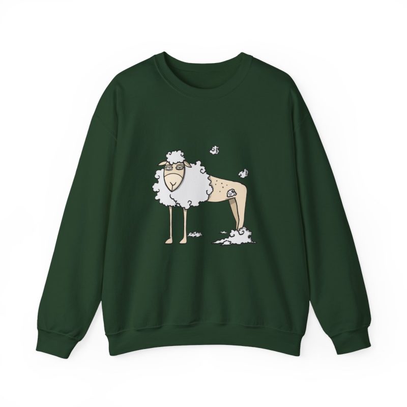 Sudadera cuello redondo - Verde bosque - Camiseta Tondra: una oveja entre nubes