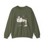 Sudadera cuello redondo - Verde militar - Camiseta Tondra: una oveja entre nubes