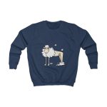 Sudadera infantil - Azul marino Oxford - Camiseta Tondra: una oveja entre nubes