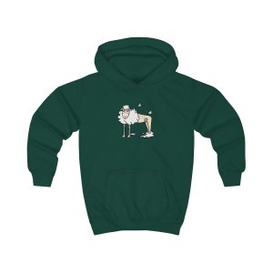 Sudadera con capucha infantil - Verde botella - Camiseta Tondra: una oveja entre nubes