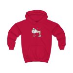 Sudadera con capucha infantil - Rojo fuego - Camiseta Tondra: una oveja entre nubes Sudadera con capucha infantil - Rojo fuego - Camiseta Tondra: una oveja entre nubes