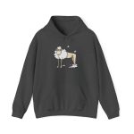 Sudadera con capucha - Gris oscuro jaspeado - Camiseta Tondra: una oveja entre nubes
