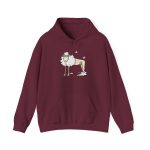 Sudadera con capucha - Granate - Camiseta Tondra: una oveja entre nubes