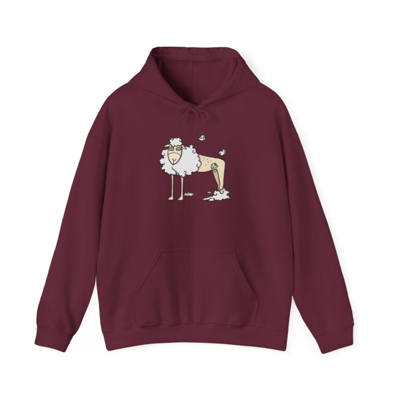 Sudadera con capucha - Granate - Camiseta Tondra: una oveja entre nubes
