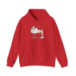 Sudadera con capucha - Rojo - Camiseta Tondra: una oveja entre nubes