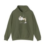 Sudadera con capucha - Verde militar - Camiseta Tondra: una oveja entre nubes