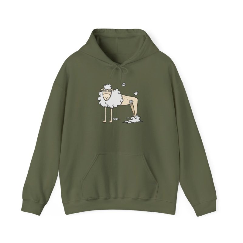 Sudadera con capucha - Verde militar - Camiseta Tondra: una oveja entre nubes