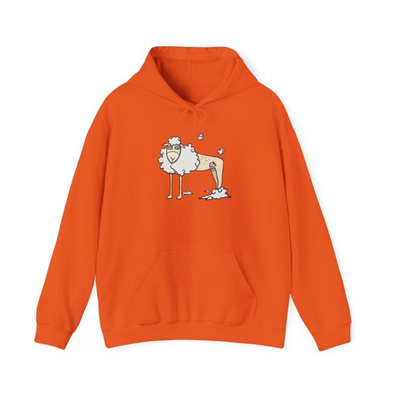 Sudadera con capucha - Naranja - Camiseta Tondra: una oveja entre nubes