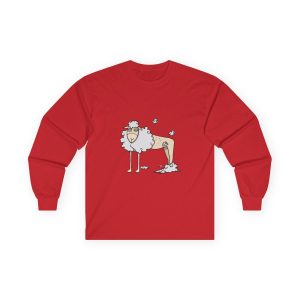 Camiseta manga larga - Rojo - Camiseta Tondra: una oveja entre nubes
