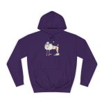 Sudadera universitaria - Morado - Camiseta Tondra: una oveja entre nubes Sudadera universitaria - Morado - Camiseta Tondra: una oveja entre nubes