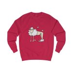 Sudadera clasica - Rojo fuego - Camiseta Tondra: una oveja entre nubes