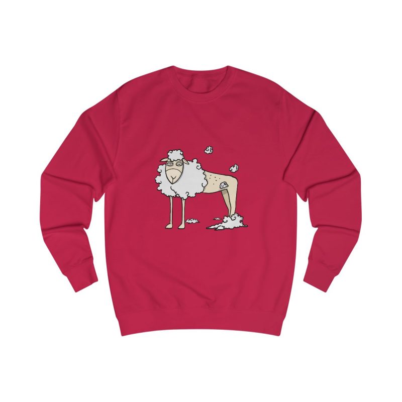 Sudadera clasica - Rojo fuego - Camiseta Tondra: una oveja entre nubes