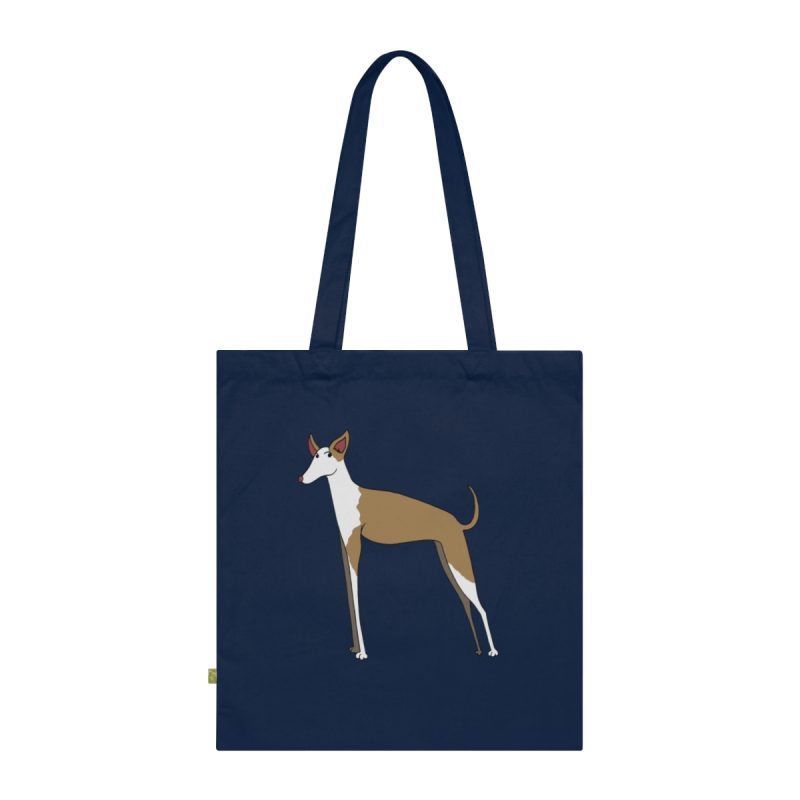 Bolsa de algodon organico - Azul marino frances - Camiseta Ca eivissenc