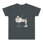 Camiseta hombre punto liso - Gris oscuro - Camiseta Tondra: una oveja entre nubes