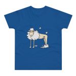 Camiseta hombre punto liso - Azul royal intenso - Camiseta Tondra: una oveja entre nubes
