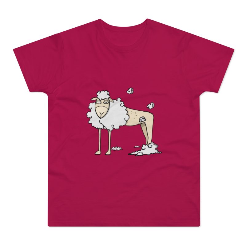 Camiseta hombre punto liso - Sorbete - Camiseta Tondra: una oveja entre nubes