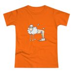 Camiseta mujer punto liso - Naranja - Camiseta Tondra: una oveja entre nubes Camiseta mujer punto liso - Naranja - Camiseta Tondra: una oveja entre nubes