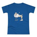 Camiseta mujer punto liso - Azul royal intenso - Camiseta Tondra: una oveja entre nubes Camiseta mujer punto liso - Azul royal intenso - Camiseta Tondra: una oveja entre nubes