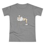 Camiseta mujer punto liso - Gris deportivo jaspeado - Camiseta Tondra: una oveja entre nubes Camiseta mujer punto liso - Gris deportivo jaspeado - Camiseta Tondra: una oveja entre nubes