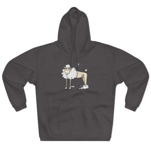 Sudadera con capucha cerrada - Antracita - Camiseta Tondra: una oveja entre nubes