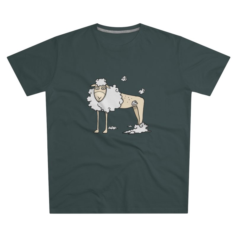 Camiseta hombre corte moderno - Gris marengo - Camiseta Tondra: una oveja entre nubes Camiseta hombre corte moderno - Gris marengo - Camiseta Tondra: una oveja entre nubes