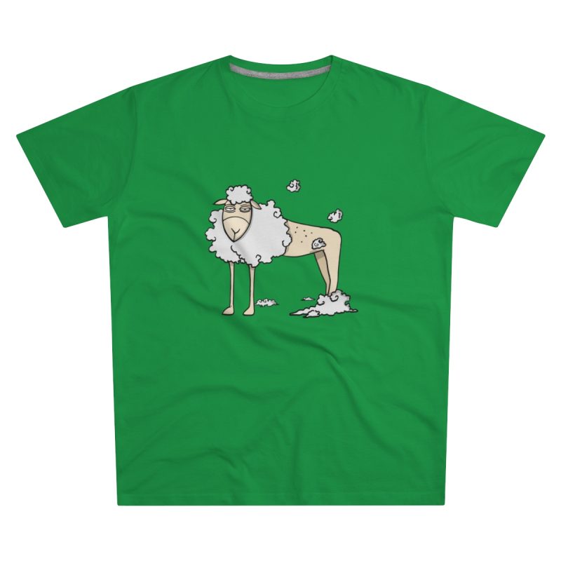 Camiseta hombre corte moderno - Verde Kelly - Camiseta Tondra: una oveja entre nubes