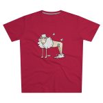 Camiseta hombre corte moderno - Rojo - Camiseta Tondra: una oveja entre nubes Camiseta hombre corte moderno - Rojo - Camiseta Tondra: una oveja entre nubes