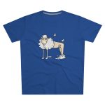 Camiseta hombre corte moderno - Azul royal intenso - Camiseta Tondra: una oveja entre nubes Camiseta hombre corte moderno - Azul royal intenso - Camiseta Tondra: una oveja entre nubes