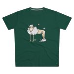 Camiseta hombre corte moderno - Verde botella - Camiseta Tondra: una oveja entre nubes Camiseta hombre corte moderno - Verde botella - Camiseta Tondra: una oveja entre nubes