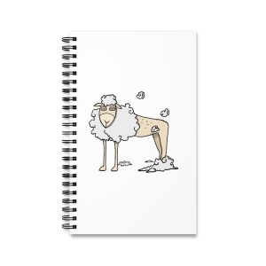 Cuaderno de espiral - Camiseta Tondra: una oveja entre nubes
