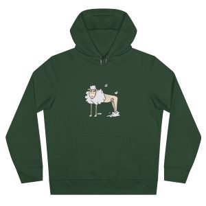 Sudadera con capucha King - Verde botella - Camiseta Tondra: una oveja entre nubes