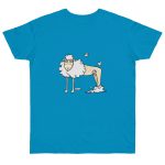Camiseta punto liso - Azul atolon - Camiseta Tondra: una oveja entre nubes Camiseta punto liso - Azul atolon - Camiseta Tondra: una oveja entre nubes