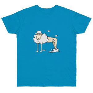 Camiseta punto liso - Azul atolon - Camiseta Tondra: una oveja entre nubes