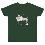 Camiseta punto liso - Verde botella - Camiseta Tondra: una oveja entre nubes Camiseta punto liso - Verde botella - Camiseta Tondra: una oveja entre nubes