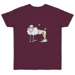 Camiseta punto liso - Burdeos - Camiseta Tondra: una oveja entre nubes Camiseta punto liso - Burdeos - Camiseta Tondra: una oveja entre nubes