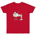 Camiseta punto liso - Rojo profundo - Camiseta Tondra: una oveja entre nubes Camiseta punto liso - Rojo profundo - Camiseta Tondra: una oveja entre nubes