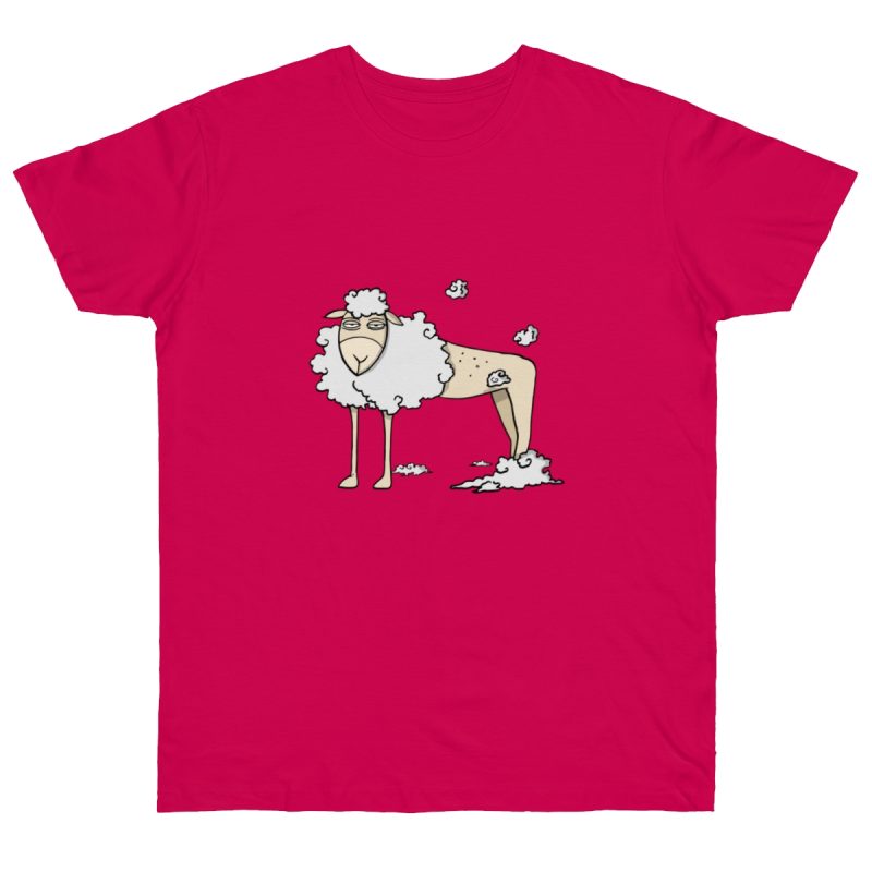 Camiseta punto liso - Fucsia - Camiseta Tondra: una oveja entre nubes