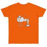 Camiseta punto liso - Naranja - Camiseta Tondra: una oveja entre nubes Camiseta punto liso - Naranja - Camiseta Tondra: una oveja entre nubes