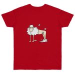 Camiseta punto liso - Rojo - Camiseta Tondra: una oveja entre nubes Camiseta punto liso - Rojo - Camiseta Tondra: una oveja entre nubes