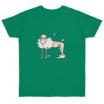 Camiseta punto liso - Verde Kelly - Camiseta Tondra: una oveja entre nubes Camiseta punto liso - Verde Kelly - Camiseta Tondra: una oveja entre nubes