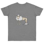 Camiseta punto liso - Gris deportivo jaspeado - Camiseta Tondra: una oveja entre nubes Camiseta punto liso - Gris deportivo jaspeado - Camiseta Tondra: una oveja entre nubes